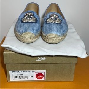 Christian Louboutin Nanou Orlato Flat Espadrilles